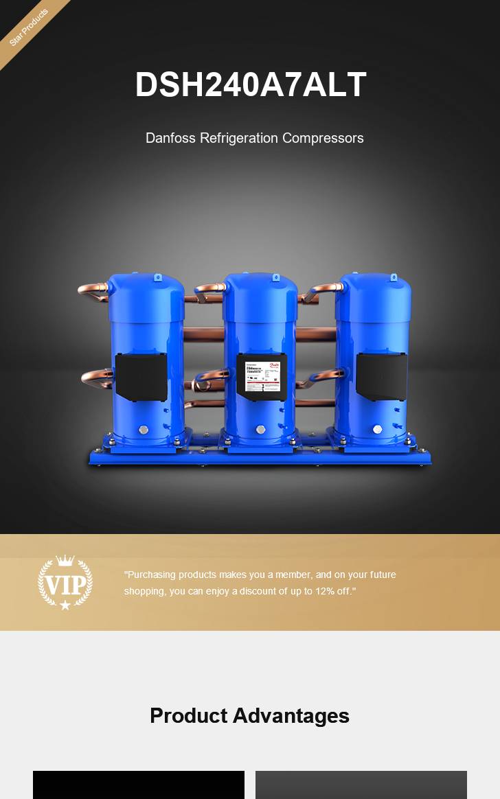 Danfoss Compressor DSH240A7ALT, technical parameters pdf, structure diagram